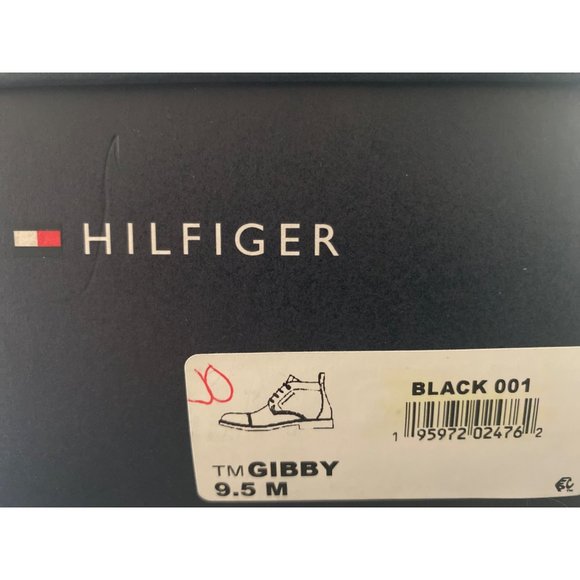 Tommy Hilfiger Men's Gibby Faux-Leather Cap-Toe Chukka Boots Black Size 9.5M NWB - Picture 8 of 8